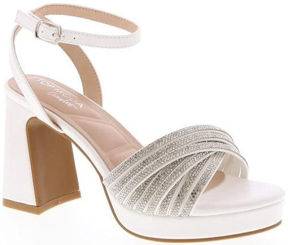 WOMEN RHINESTONE CHINKY DRESS HEELS