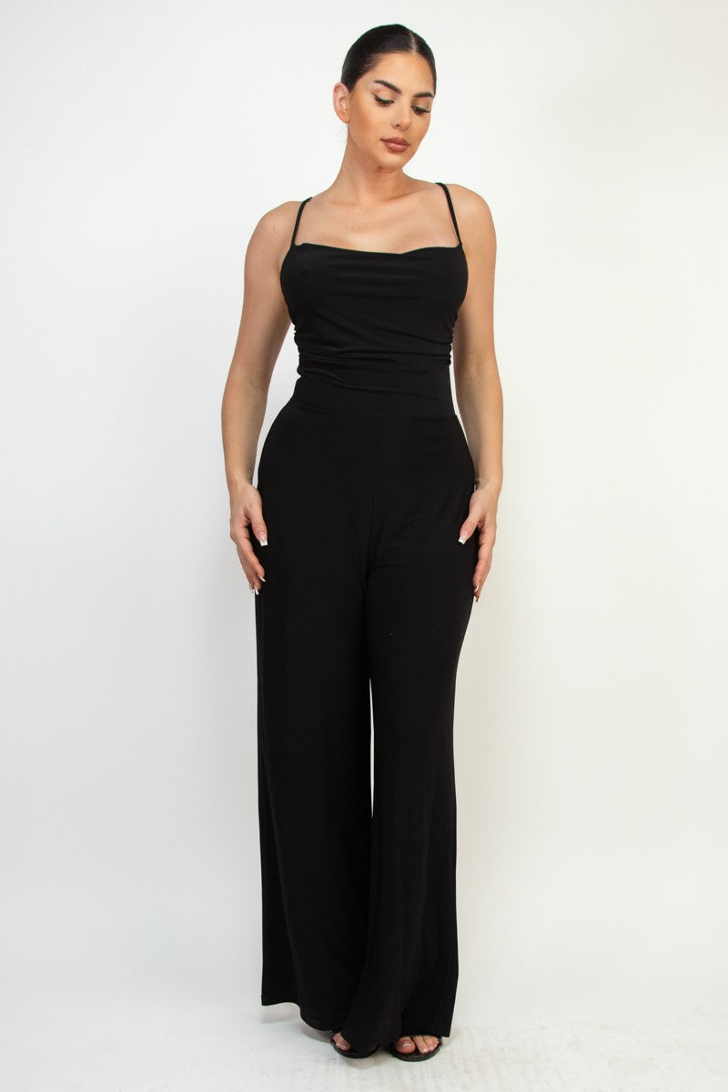 Cowl Neck Cami Jumpsuit