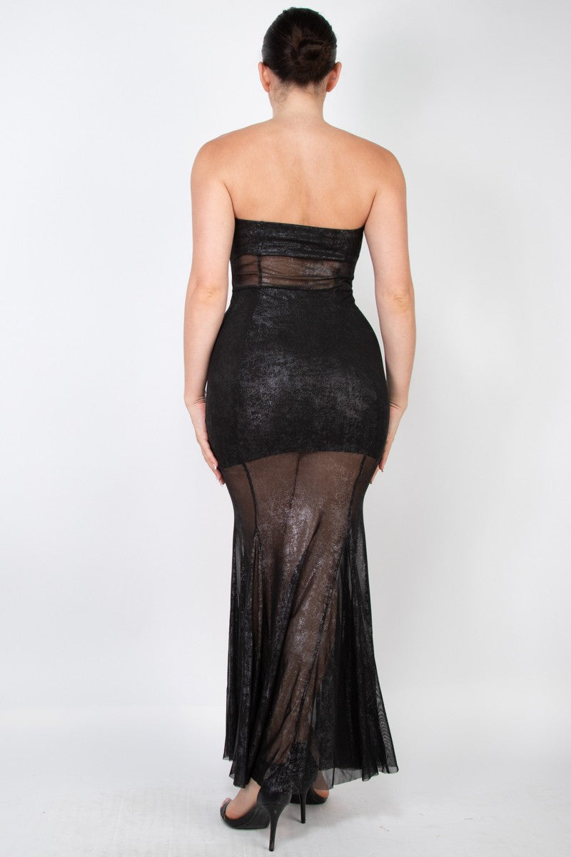 Tube Bodycon Mermaid Maxi Party Dress