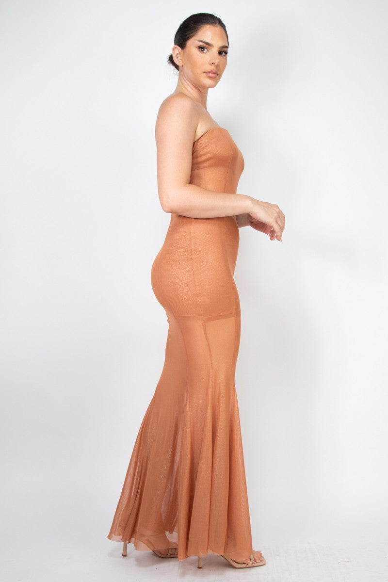 Tube Bodycon Mermaid Maxi Party Dress