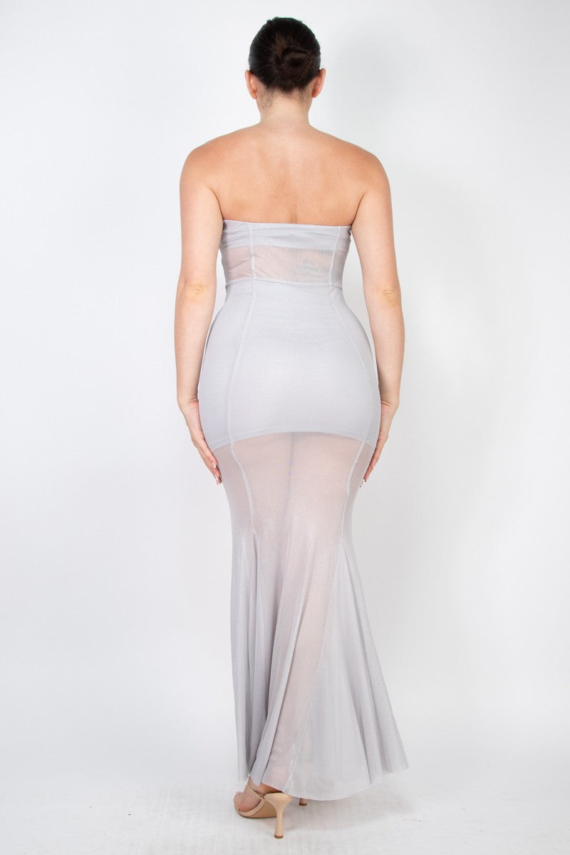 Tube Bodycon Mermaid Maxi Party Dress