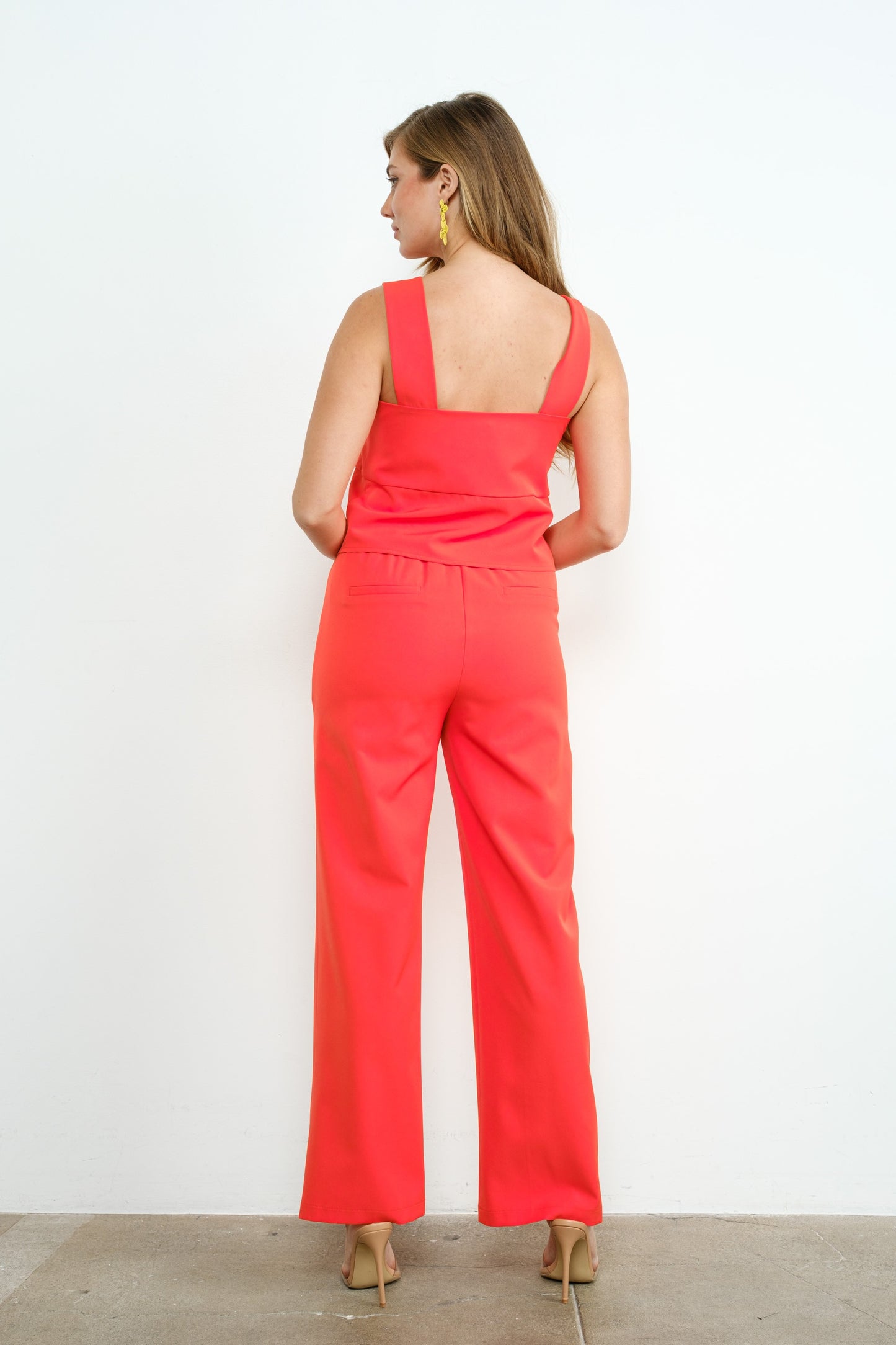 Two Piece Set Cami And Waistband Trousers