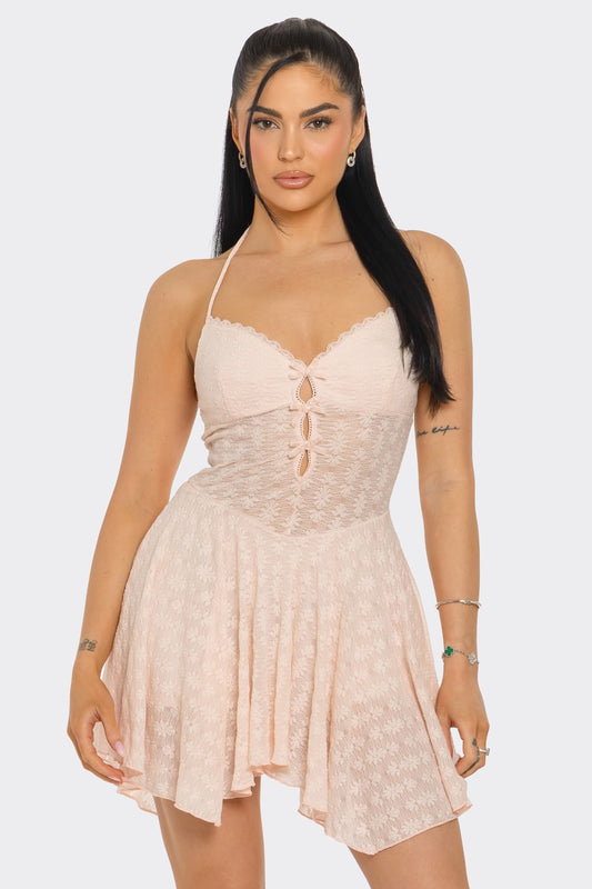 Lace Romper Dress