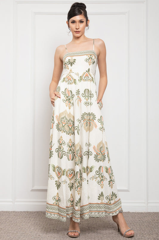 Spaghetti Shoudler Long Dress