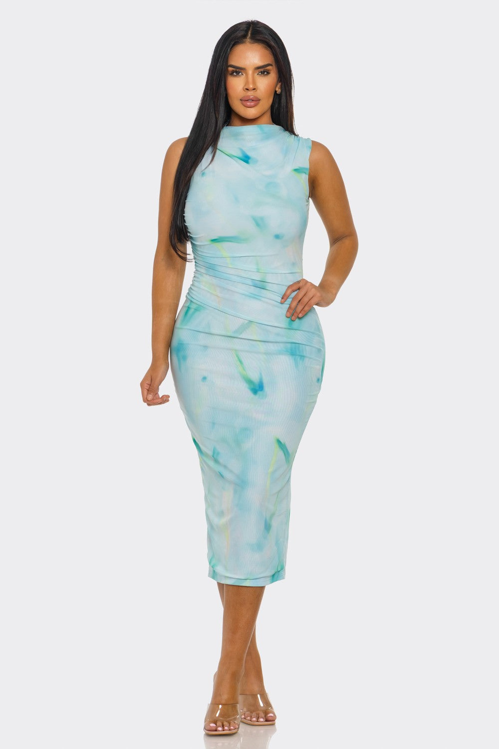 Serena Midi Printed Dress