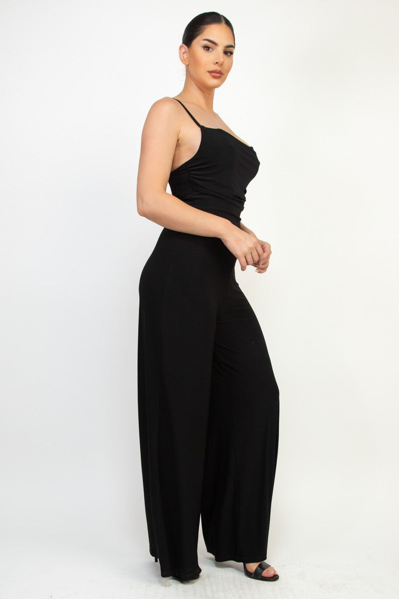 Cowl Neck Cami Jumpsuit