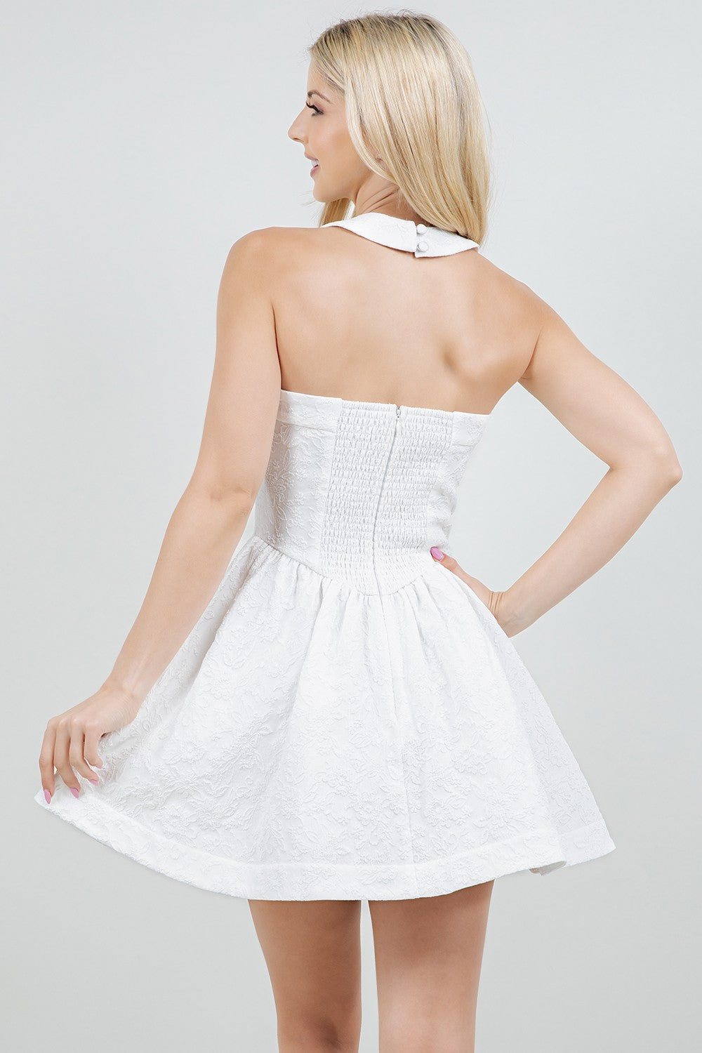 Haltered Sleeveless Mini Dress