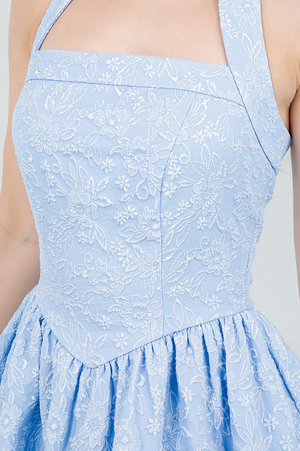 Haltered Sleeveless Mini Dress