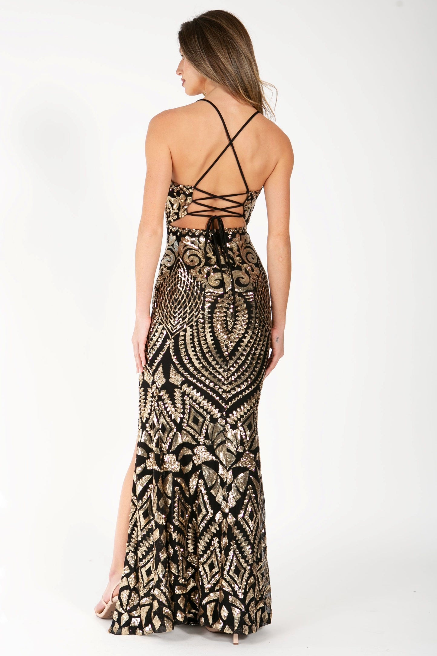 Diamond Entrance Gala Maxi Dress