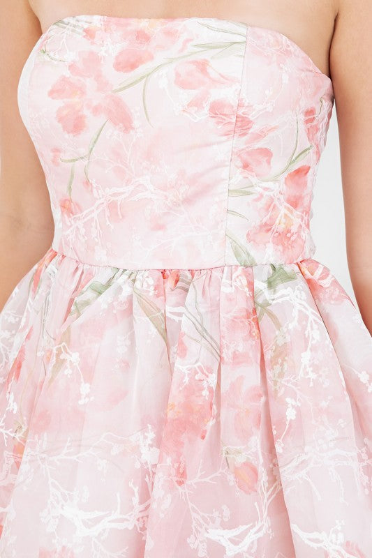 OFF SHOULDER FLORAL ROMPER