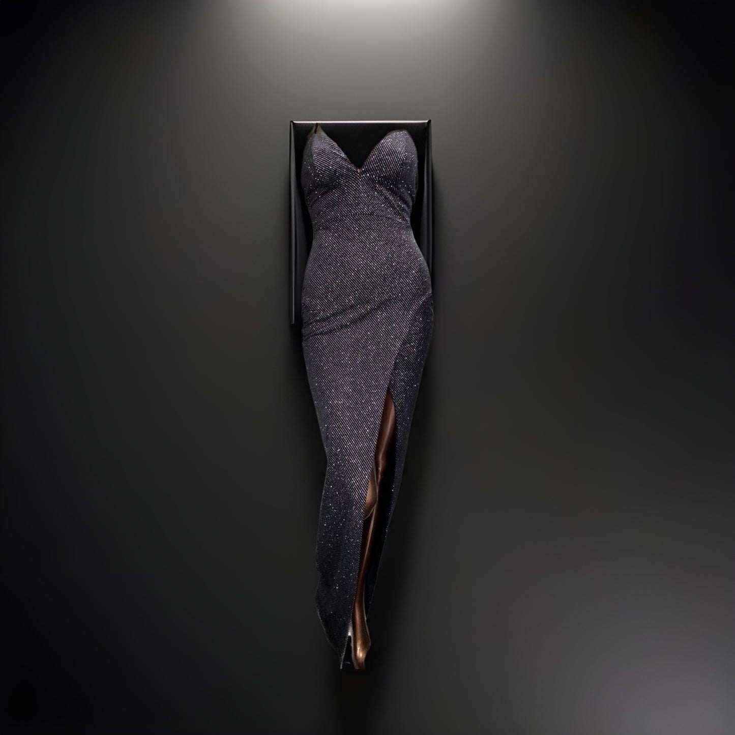 MAXI SHIMMER COCKTAIL DRESS