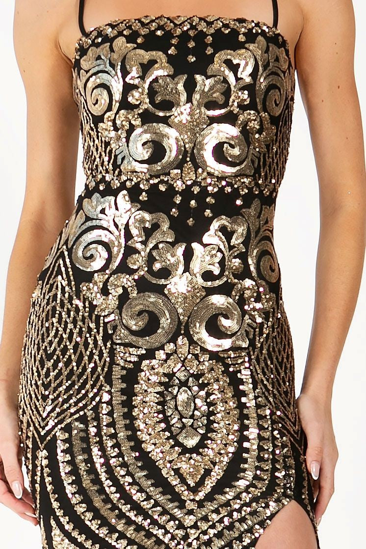 Diamond Entrance Gala Maxi Dress