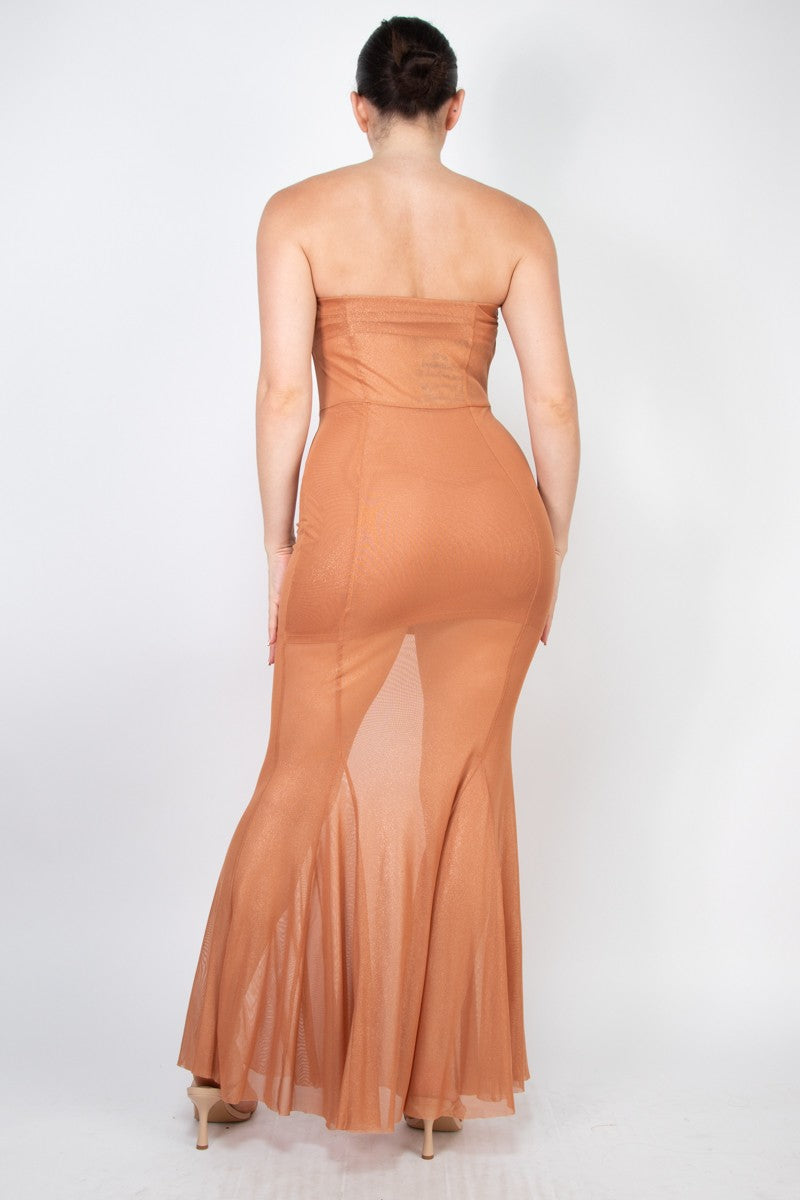 Tube Bodycon Mermaid Maxi Party Dress