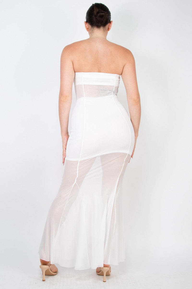 Tube Bodycon Mermaid Maxi Party Dress